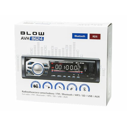 BLOW RADIO AVH-8624 MP3/USB/SD/MMC/BT