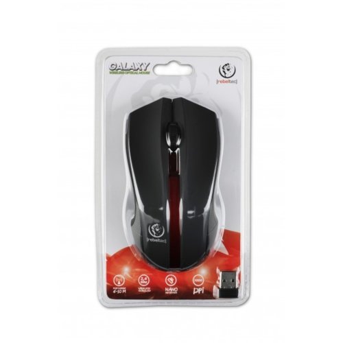 REBELTEC Mysz Black/red opti mouse wireless BLMYS00035