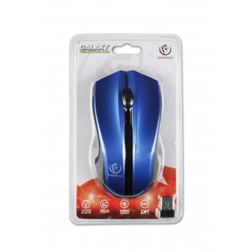 REBELTEC Mysz Black/blue opti mouse wireless