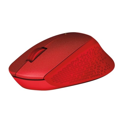 Logitech M330 Silent Plus Mouse Czerwony  910-004911