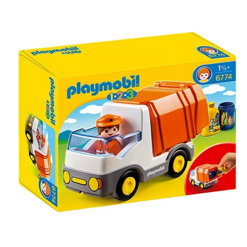 Zabawka Playmobil śmieciarka z figurką i akcesoriami