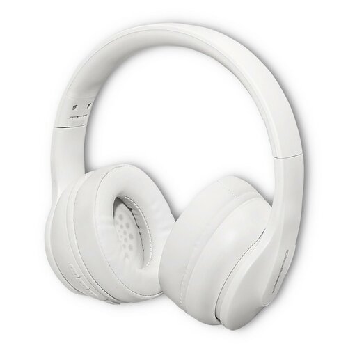 Słuchawki bezprzewodowe Qoltec BT 5.0 AB nauszne białe