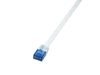 LogiLink Patch Cable płaski CAT5e U-UTP, 0.25m, biały