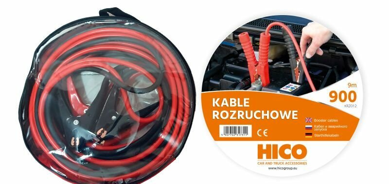 Kable rozruchowe Borg-Hico KRZ012 900A w opakowanu