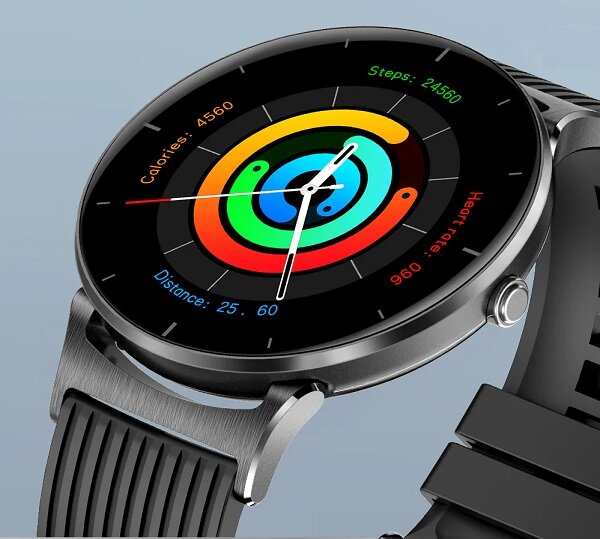 Smartwatch Kumi GW1 czarny wyświetlacz