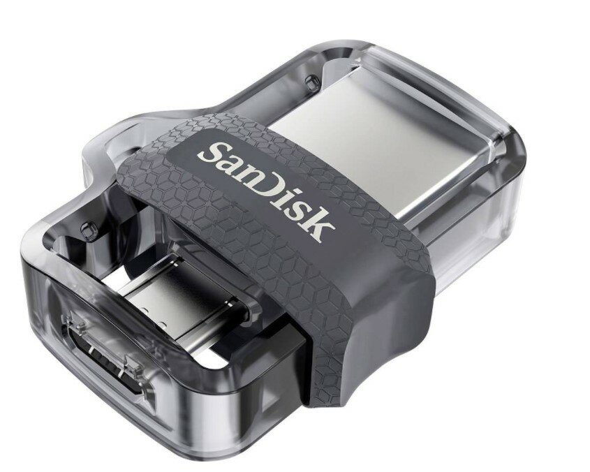 Pendrive SanDisk Ultra Dual Drive m3.0 32GB SDDD3-032G-G46 pendrive ze schowanymi złączami