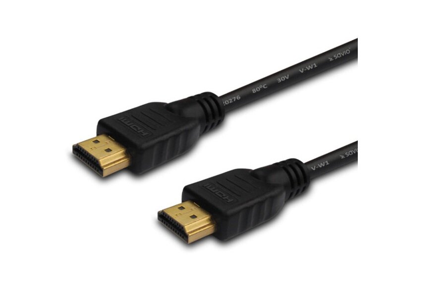 Kabel HDMI Savio CL-08 widok na złącza